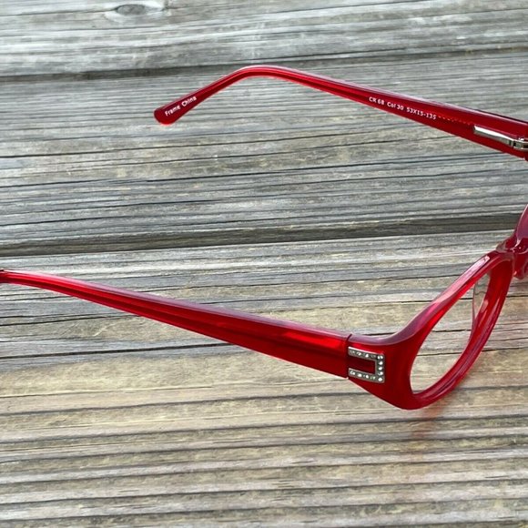 Christian Rothschild Eyeglasses Frame CR 68 Red Glasses Frame 53[]15 135 - Picture 5 of 12